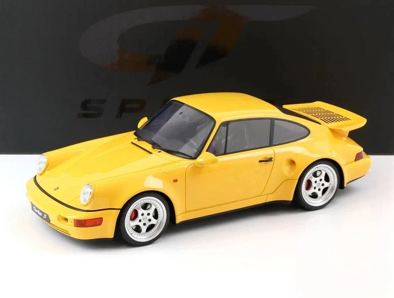 1/12 Porsche 911 964 Turbo S Lightweight 1993 Yellow Model by GT Spirit GT948