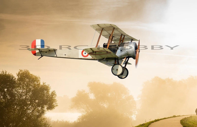 Bristol Scout Biplane 14" WS RC Airplane Laser Cut Balsa Ply Short Kit W/ Plans