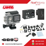 LAMPA ACTION CAMERA PLUS TELECAMERA SPORT 1080P WI-FI + KIT ACCESSORI IMPERM