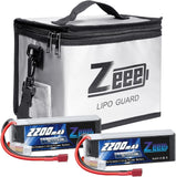 3S Lipo Battery 2200mAh 11.1V 35C Soft Pack Battery T Connector 2 Pack