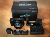 Panasonic lumix gm5 + 12-32mm, flash, 2 batt., box. mft mount 2538 shutter count
