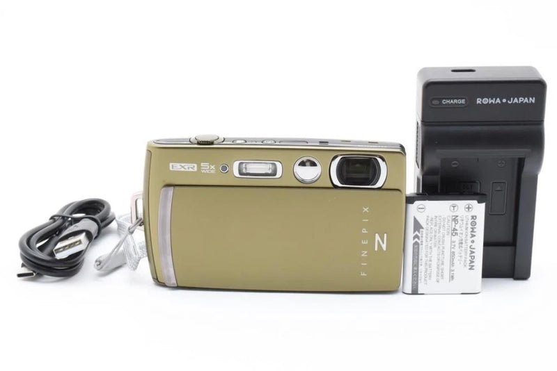 FUJIFILM FINEPIX Z1100 EXR Khaki Compact Digital Camera Tested Seller Japan