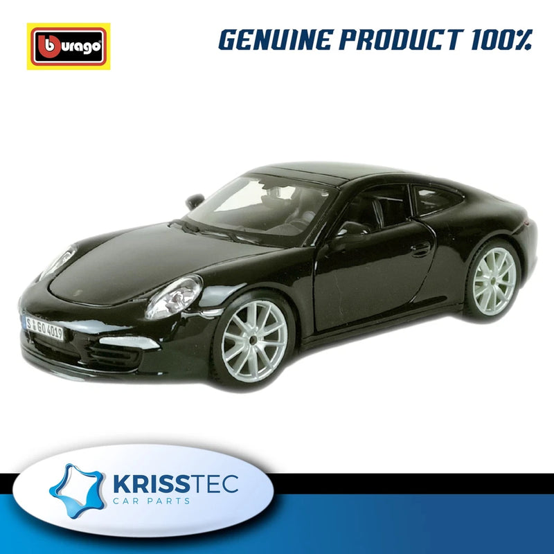 Porsche 911 Carrera S Bburago 18-21065 Black 1:24 Diecast Scale Model Car