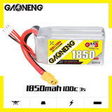 LiPo 3s 11.1v 1850mah 100C/200C  XT60 Plug GNB Battery for RC Car Boat FPV Drone