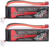 LiPo RC Battery 5200mAh 3S 60C 11.1V LiPo RC Short Battery with Deans Connect