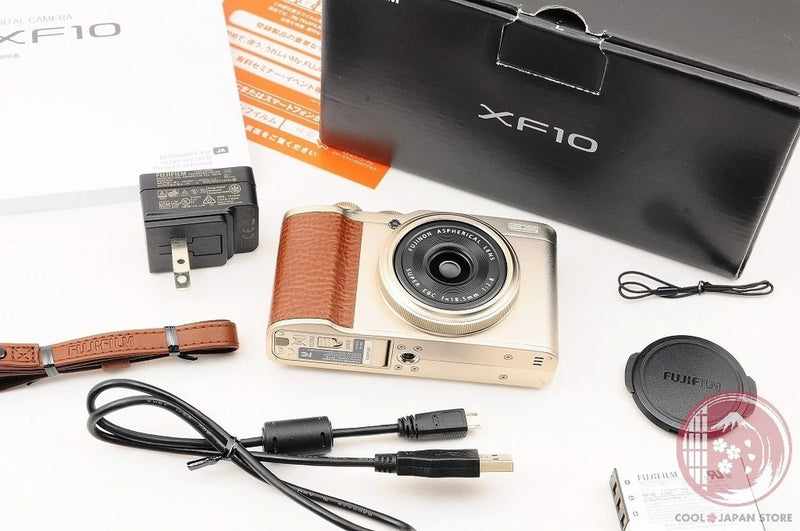 NoShip2US[MINT in Box] Fuji XF10 Champaign Gold 24.2 MP from Japan Cl31