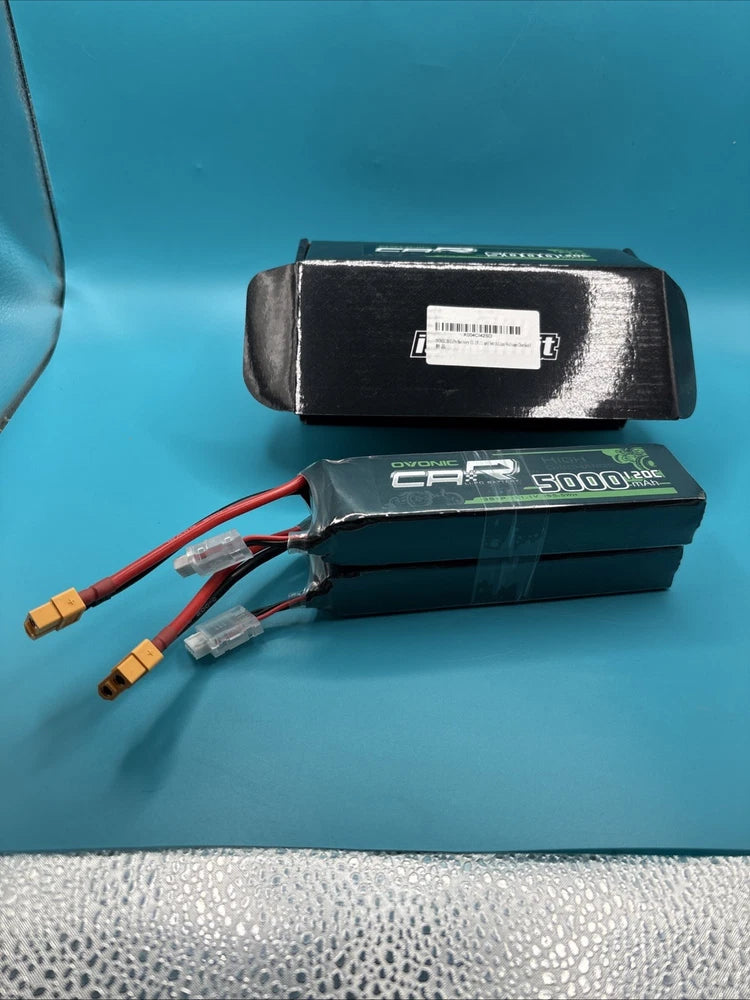 Ovonic 3s Lipo Battery 50C 5000mAh 11.1 Lipo Battery with XT60 Connector 2 Pack