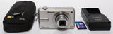 Panasonic Lumix DMC-F3 12MP Digital Camera Silver Tested READ Mark on Screen