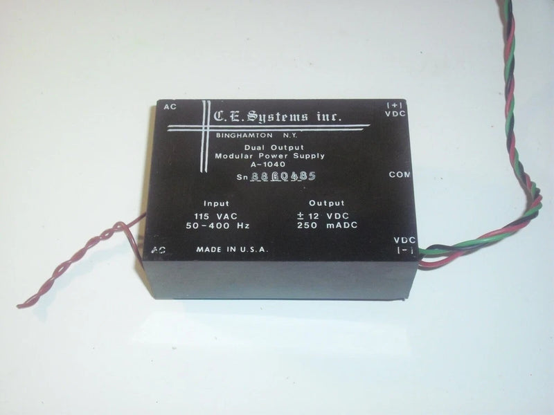 C.E. Systems Board Power Supply A-1040, ??12 VDC 350 mA Output