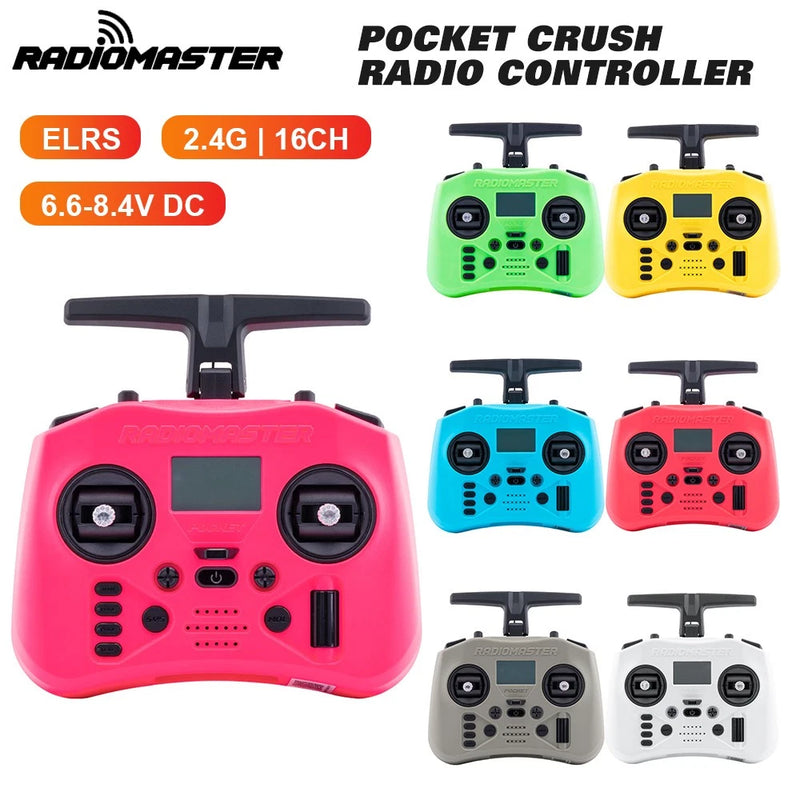 RadioMaster Pocket Crush 2.4G Controller 16CH ELRS Transmitter for RC FPV Drone