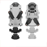 Drone propeller protective holder with buckle, light gray and dark gray plastic parts