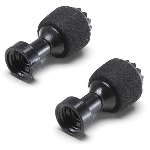 Drone remote control roll sticks, black foam grips with threaded ends (1 pair)