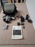 Panasonic Lumix DMC-FZ18 8.1MP Digital Camera + 2 Batteries+ 4GB SD Card Working