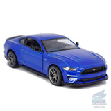 1:34 Ford Mustang GT 2018 Model Car Diecast Toy Vehicle Kid Gift Collection Blue