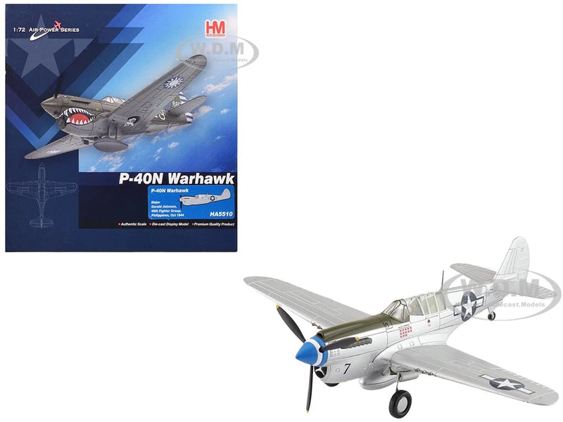 CURTISS P-40N WARHAWK AIRCRAFT "PHILIPPINES" USAAF 1/72 BY HOBBY MASTER HA5510