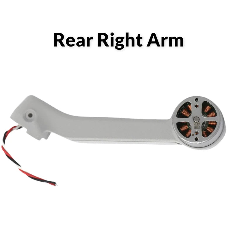 DJI Mavic Mini rear right motor arm with copper motor and red/black wire leads