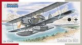 Heinkel He 59B 1:72 seaplane model, gray biplane with cross and markings