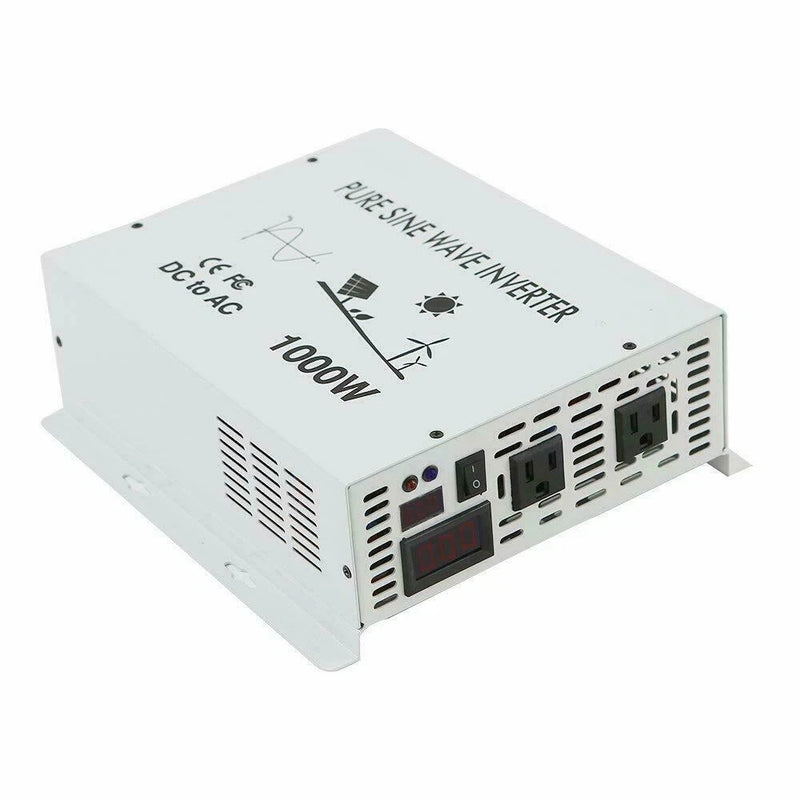 1000W Pure Sine Wave Power Inverter 36VDC to 120/220VAC Off Grid Car Converter