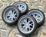 Resin 21/20-inch BBS CHR-II model car wheels with Deep Offset, 1/24 1/25,