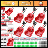 6 Pack Wheel Adapter for Milwaukee 18V Battery - RC Car Robotics Converter Kit Converter