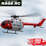 Rage RC Hero-Copter Helicopter 4-Blade RTF Coast Guard Stability Ready to Fly