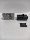 Panasonic LUMIX DMC-FX500 Silver Digital Camera with Battery and Charger