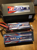 SIGP 5300mAh 7.4V 2S LiPo Battery 100C RC Car Drone Boat Deans JST-XH Plug Two Battery