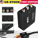 1080P RCA AV to HDMI HD Converter Composite CVBS Audio Video Adapter Wii NES SNE