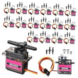 16 Pcs Mini MG90s 9g Micro Servo Motor RC Servo Kit for Robot Helicopter