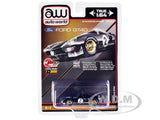 1966 FORD GT40 RHD #2 BLACK 1/64 DIECAST MODEL CAR BY AUTO WORLD CP7922