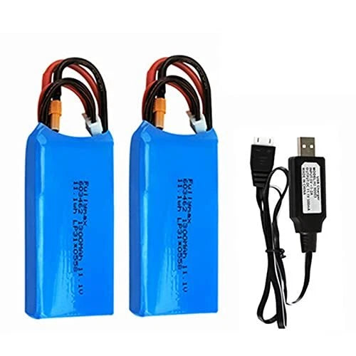 11.1V 1300mAh Lipo Battery for Wltoys XK X450 RC Airplane Fixed Wing Plane Battery