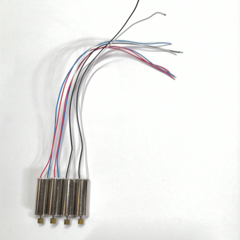 RC drone motor connector harness with four pin leads