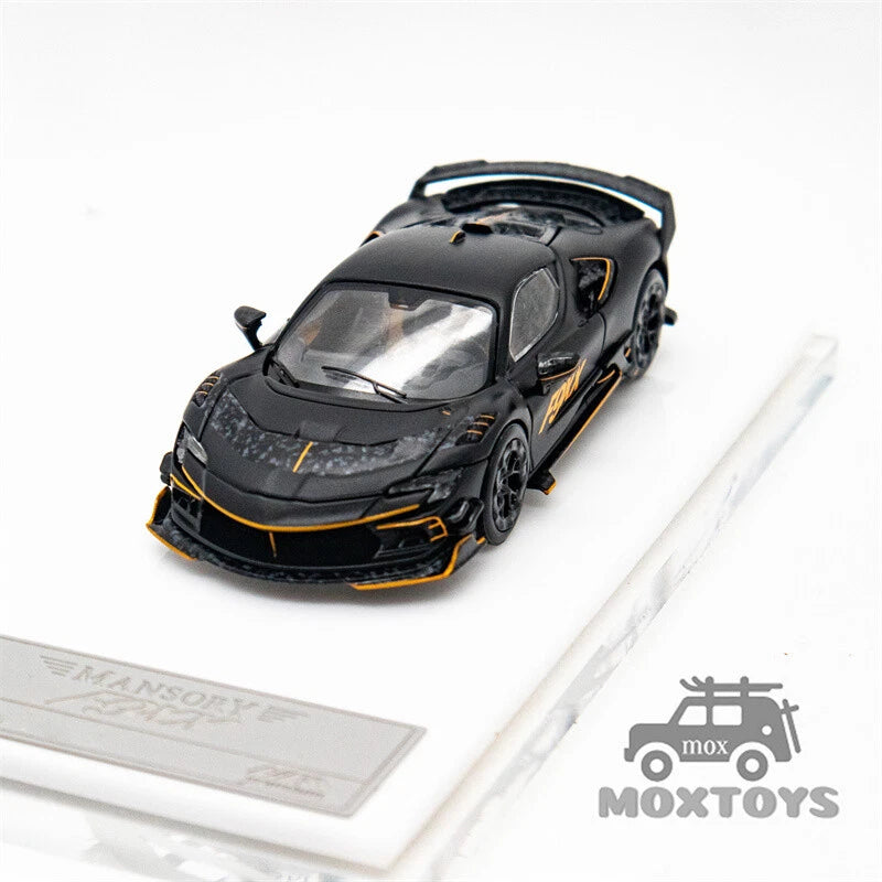 HKM Premium 1:64 Mansory SF90 F9XX Hard Top Black / Red Diecast Model Car