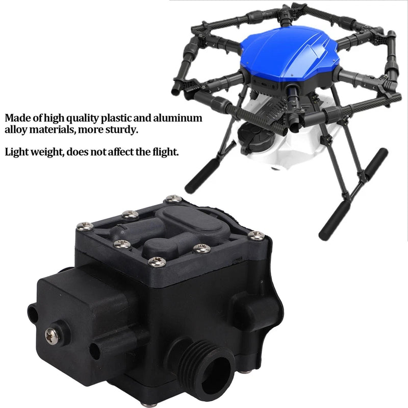 Brushless water pump for plant drone, black diaphragm pump with blue motor housing