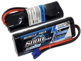 NHX Muscle Pack 8.4V 5000mAh 7-Cell Nimh Hump Battery w/ EC3 Connector Battery