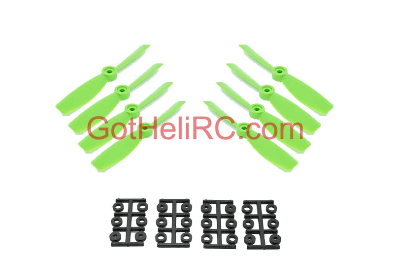 HQ Prop Bullnose 4045 4x4.5 GREEN MultiRotor propeller (TOTAL 8PCS), FREE SHIP