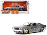 1971 CHEVROLET CHEVELLE SS "HURST" GRAY 1/24 DIECAST MODEL CAR BY JADA 36588