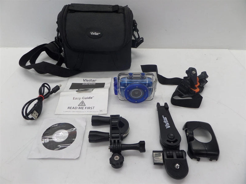 Vivitar DVR 785HD HD Action Mini Digital Camera w/ Case & Stand