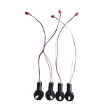 Set of 4 RC drone motors with motor bases and wiring, black