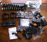 Lot 2 x Monster Action Digital Camera 4K/1080p + Accesories+ Joby Tripod + SDHC