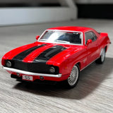 1:32 Camaro SS 1969 Diecast Model Car - Alloy Display w/ Light Sound Features