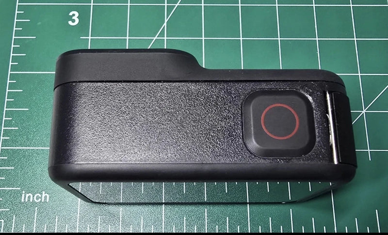 GoPro HERO8 Black action camera, black body with front lens and red indicator ring