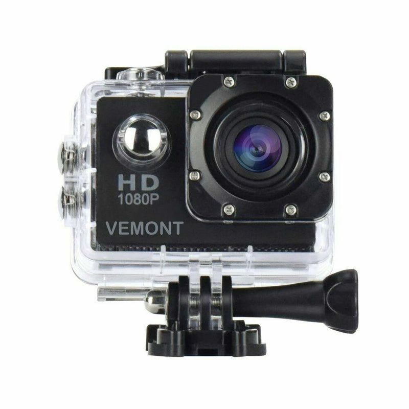 Full HD 2.0 Inch Action Camera 1080P 12MP Sports Camera Underwater Action Cam
