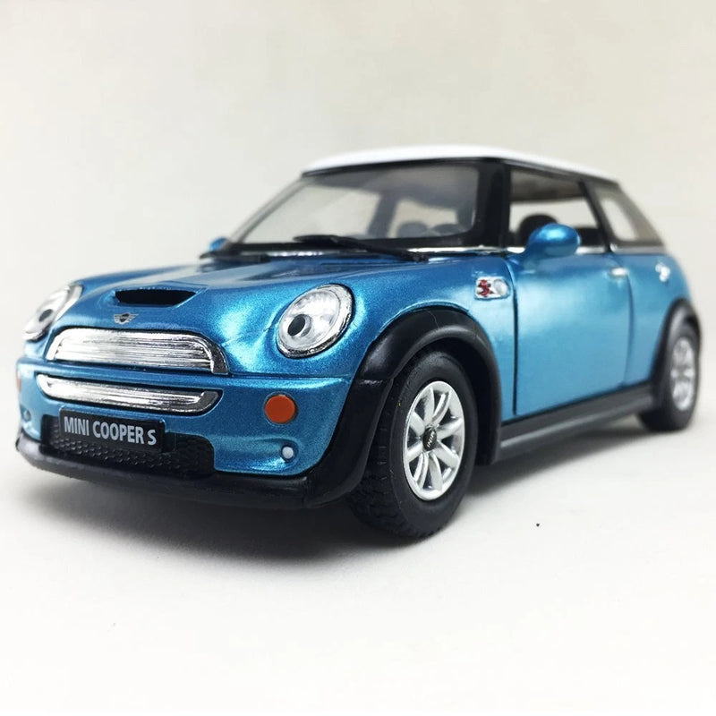 New 5" Kinsmart Mini Cooper S Diecast Model Toy Car 1:28 Blue