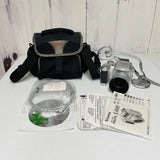 Fujifilm FinePix S3000 3.2MP Digital Camera Silver With Case Works!