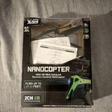 XVB Nanocopter Micro 2CH IR Remote Control Helicopter Green White Blue Plastic
