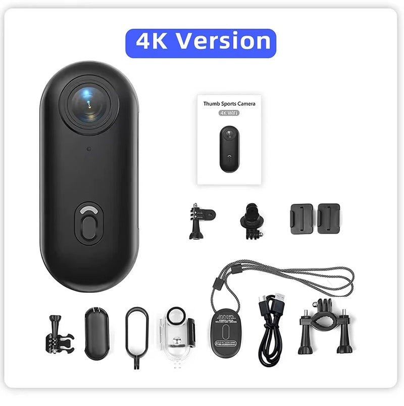 4K WiFi Action Camera Mini Body Cam 2" / 5cm Magnetic POV Sports Recorder