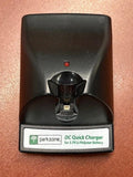 ParkZone DC quick charger for 3.7V LiPo battery, compact black power charger with port