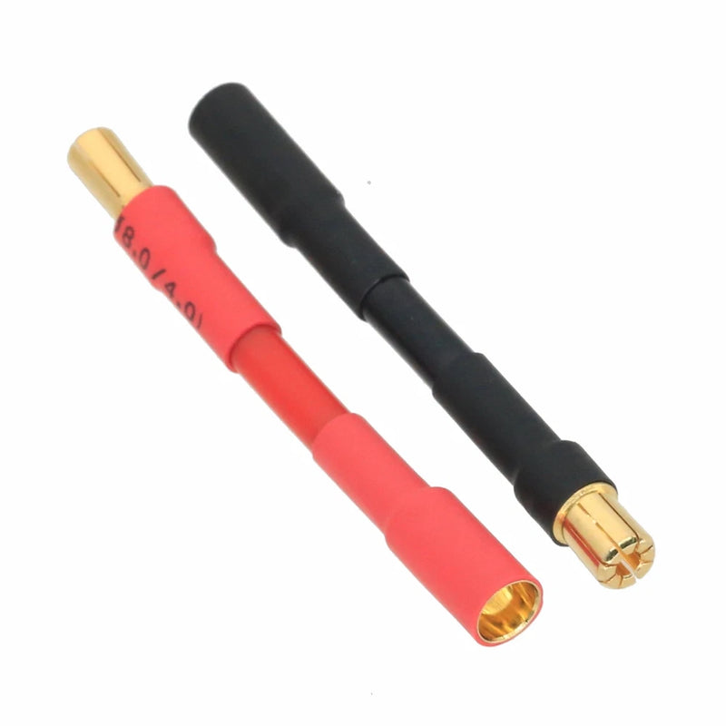 HXT 6.5mm Male-/Female+ to HXT 5.5mm Male+/Female- 10AWG 5CM wire RC Battery FPV