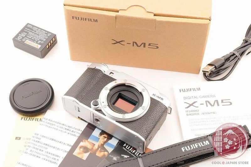 NoShip2US [ 179 shots TOP MINT in Box ] Fujifilm X-M5 silver from Japan Ci22